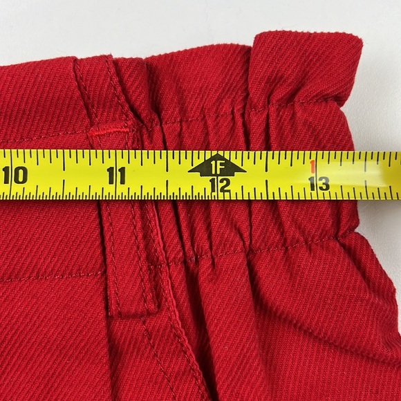 See You Soon Super Cute Red Paper Bag Shorts - Picture 6 of 9